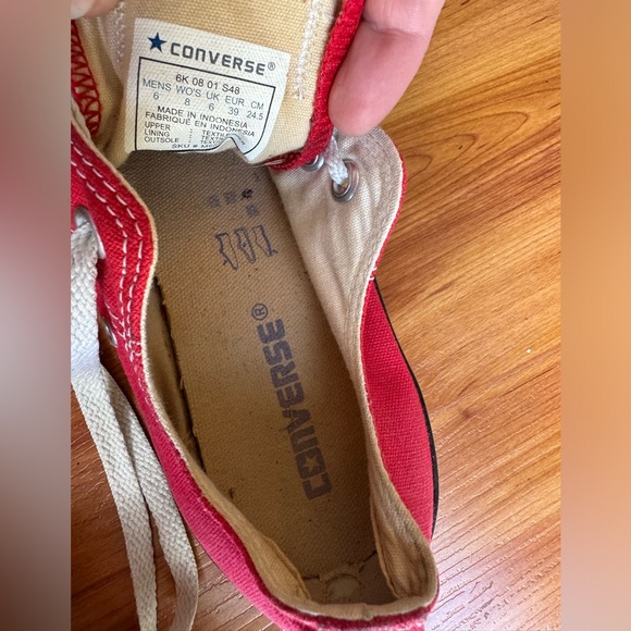 Chuck Taylor All Star Low Red W 8 / M 6 - Picture 6 of 7